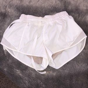 Lulu lemon tie white shorts